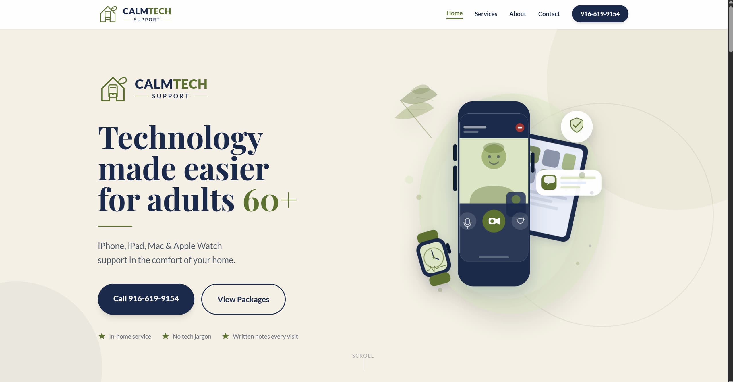 CalmTech Support Website