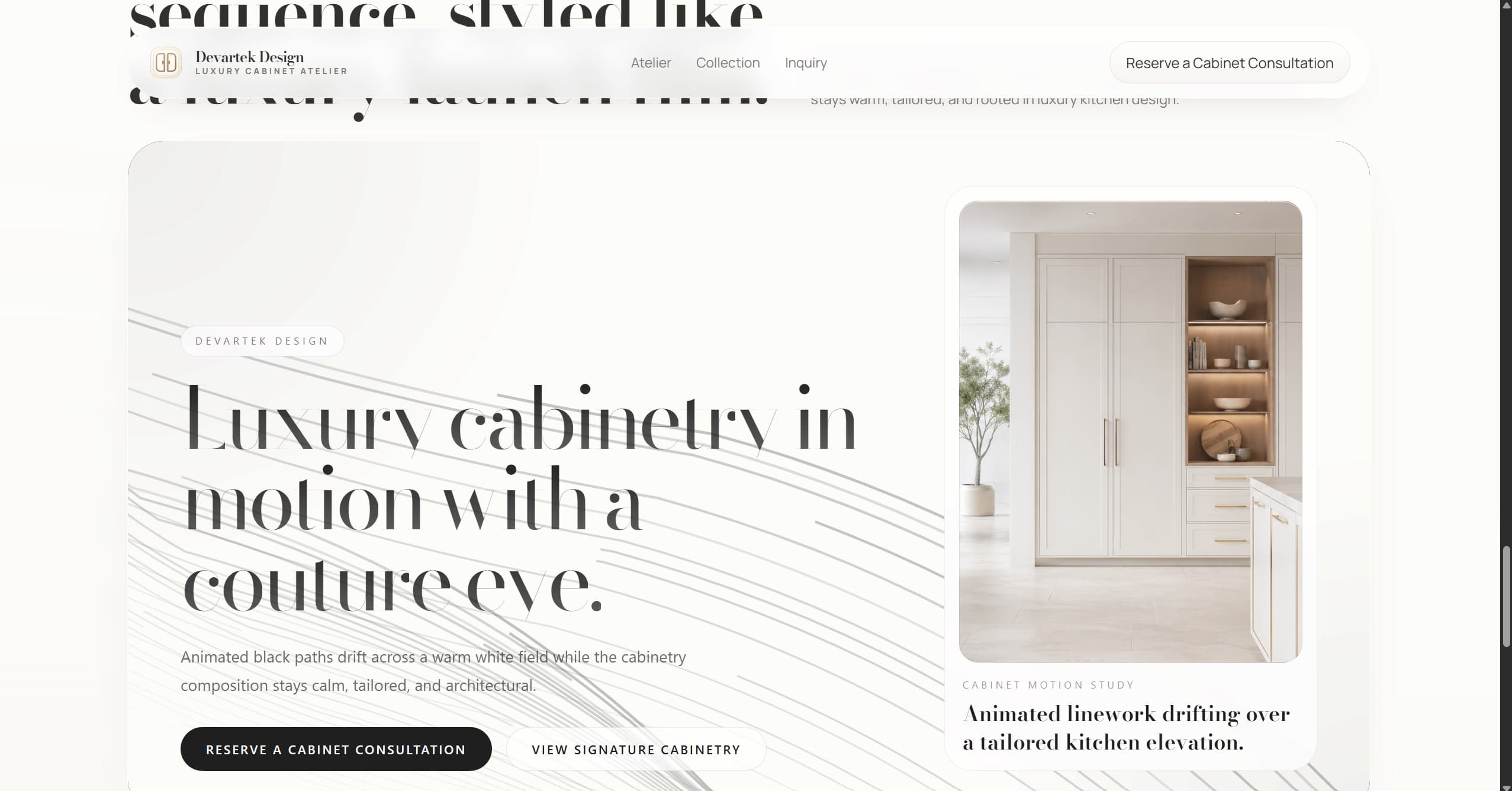 Devartek Design Website