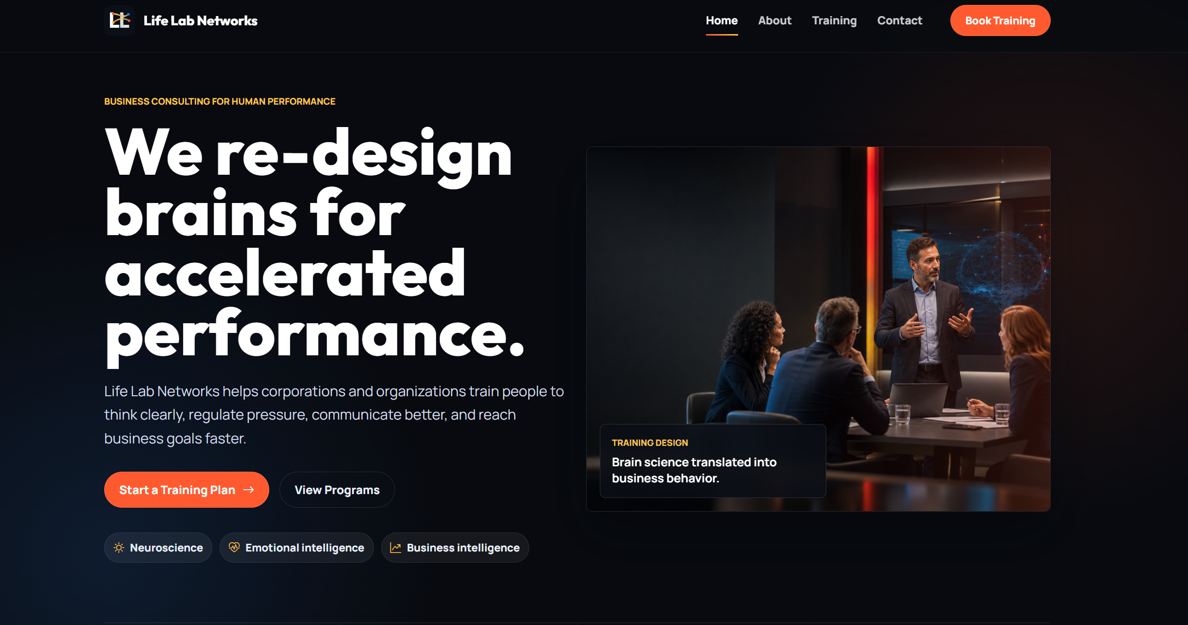 Life Lab Networks Website