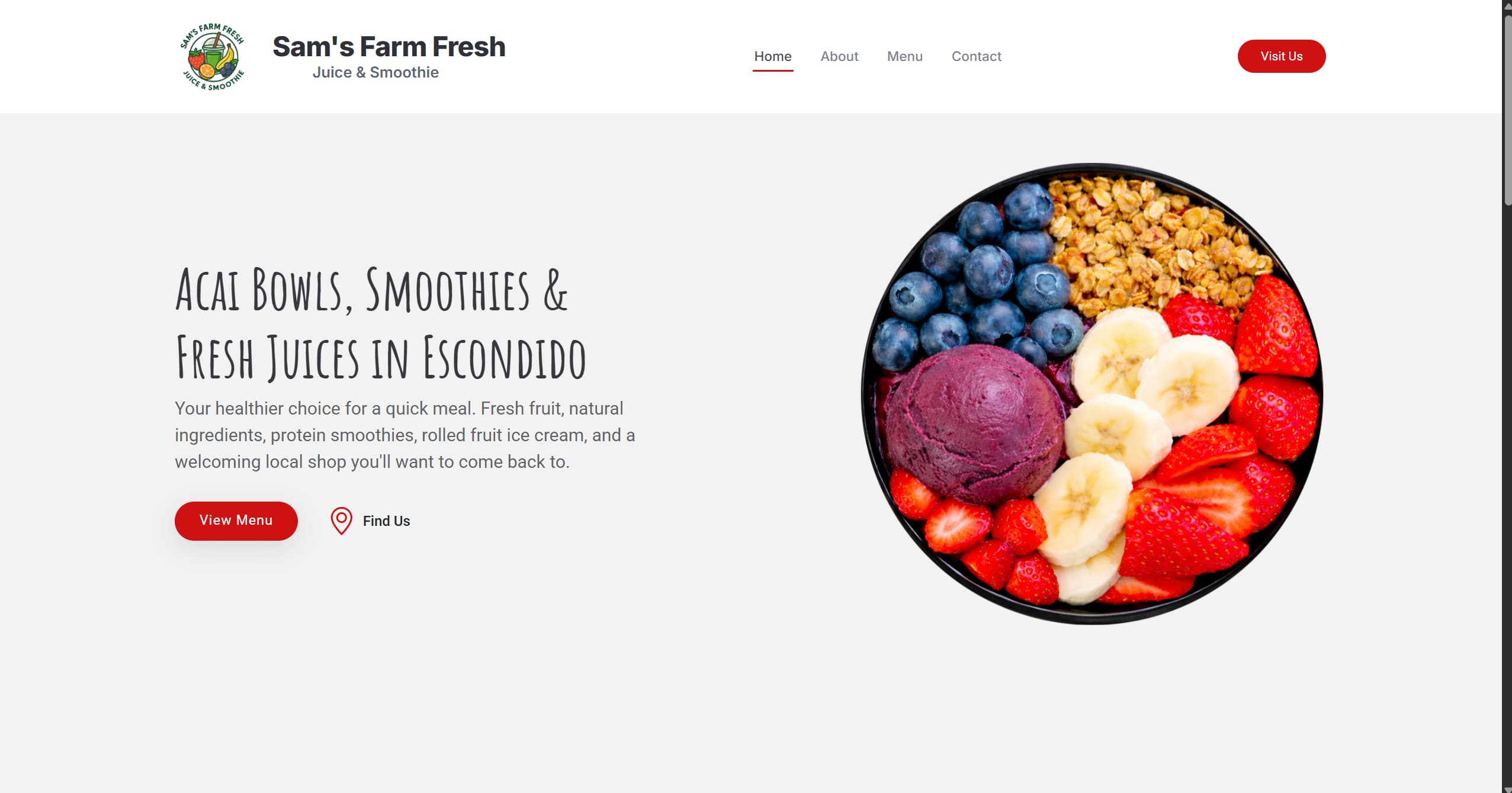 Smoothie Shop Website