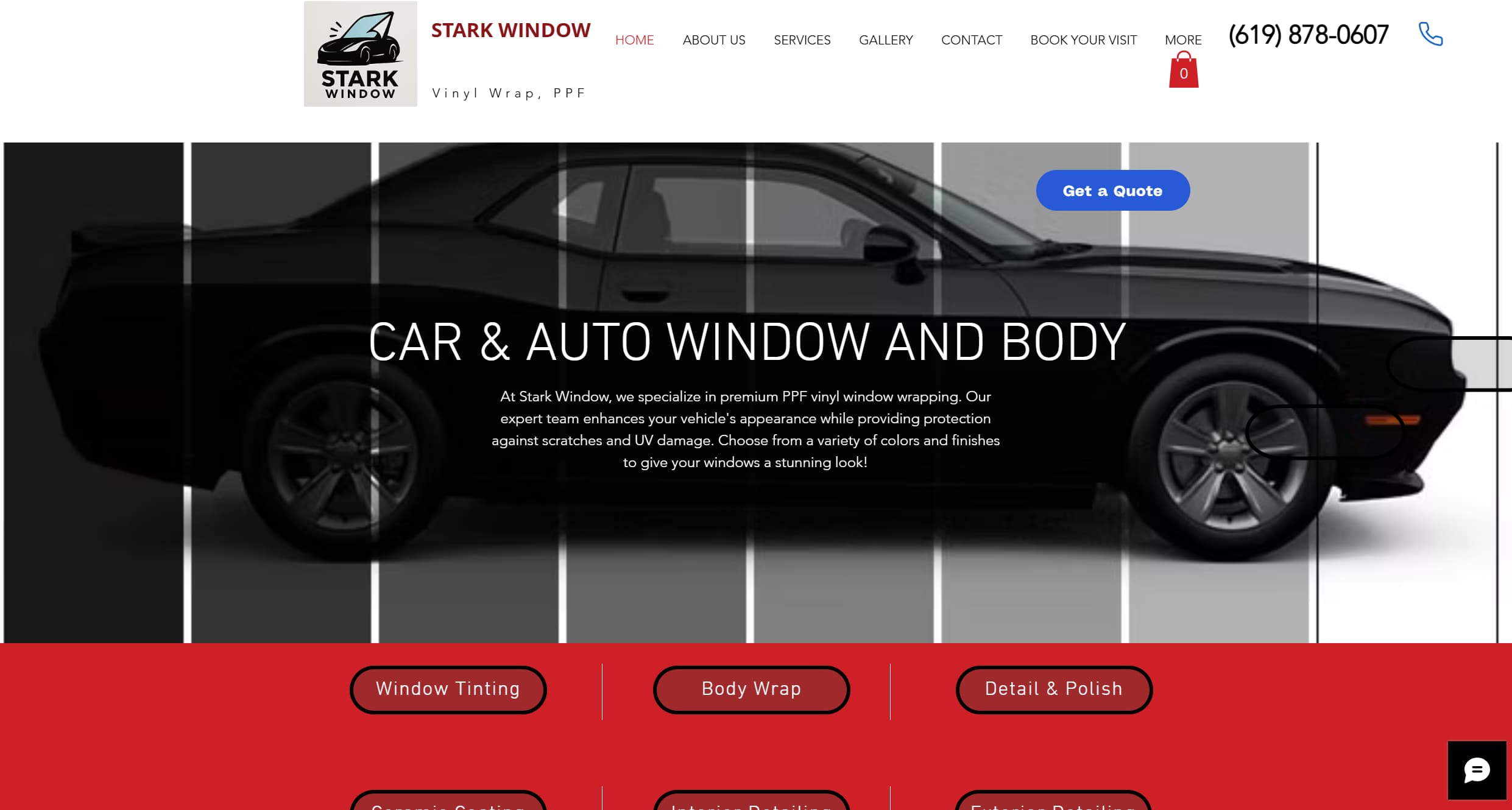Window Tinting Website
