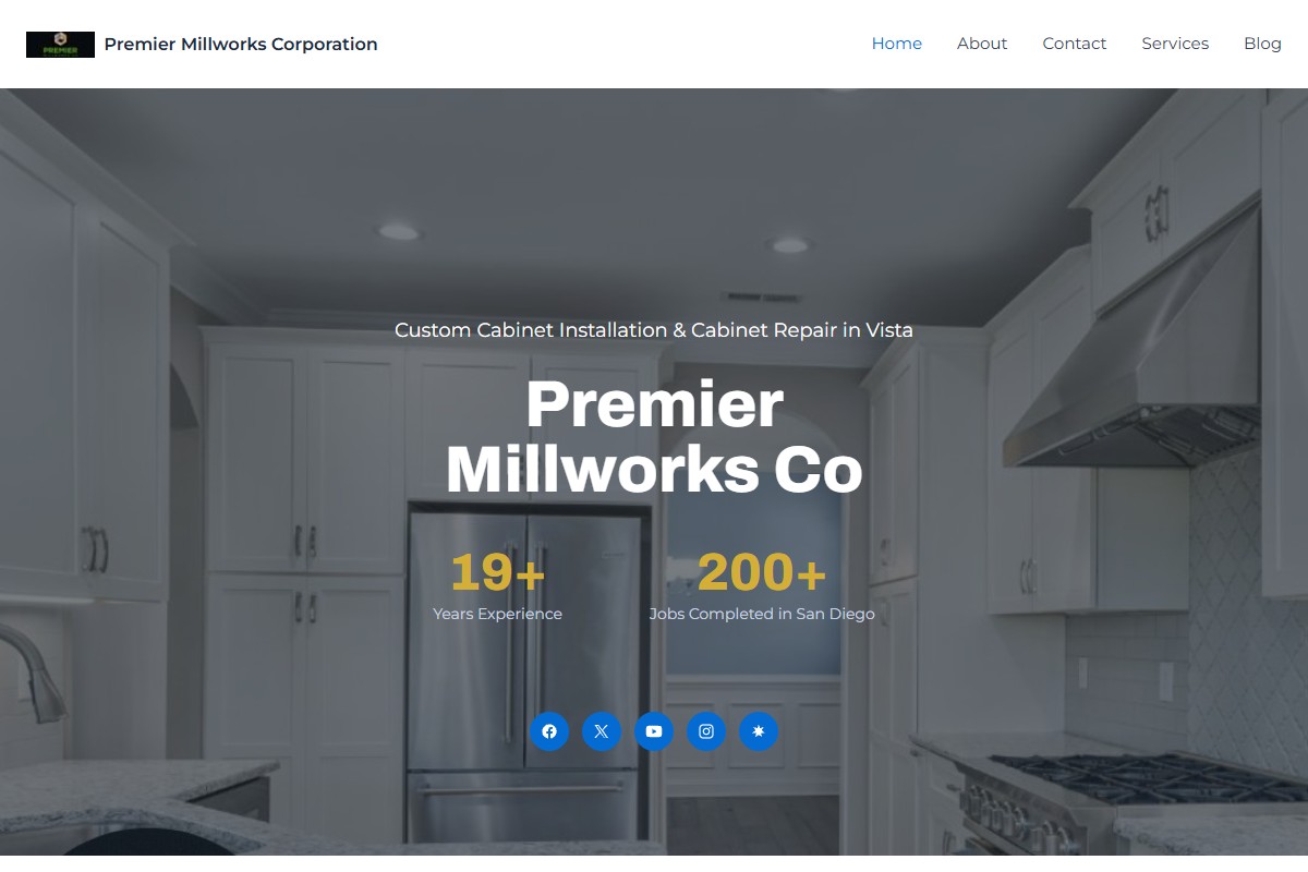 Premier Millworks Corporation Website